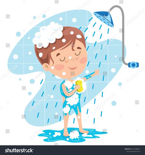 shower cartoon|Showering Cartoon Images .